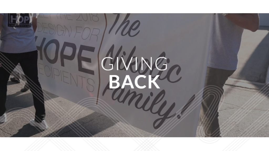 Design for Hope Giving Back Logo