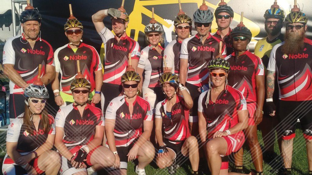 Ride to Conquer Cancer Plunger Heads Group Image